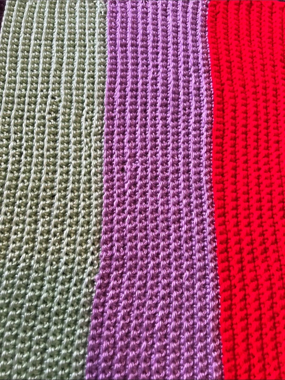 Handmade Crocheted Multi-Color Doll or Baby Throw